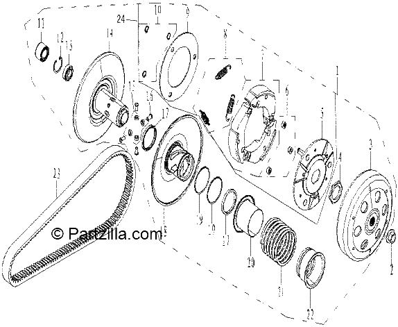 Diagrama de CLUTCH ASSY
