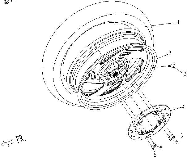 Diagrama de REAR WHEEL