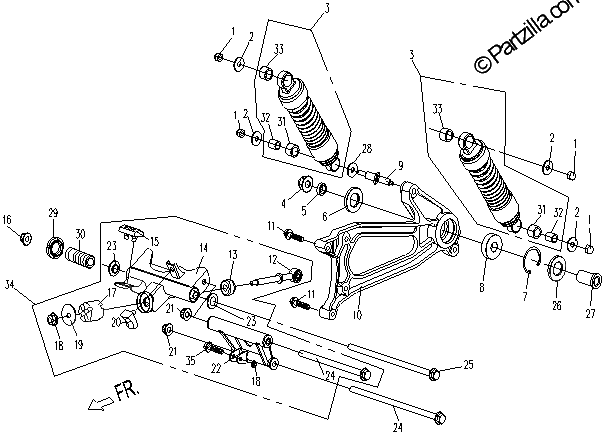 Diagrama de REAR SUSPENSION