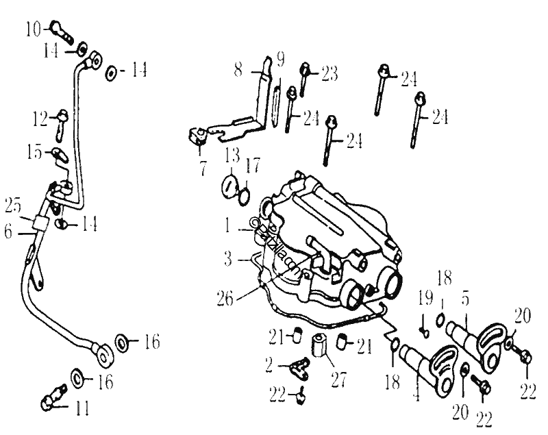 Diagrama de CYLINDER HEAD COVER ASSY