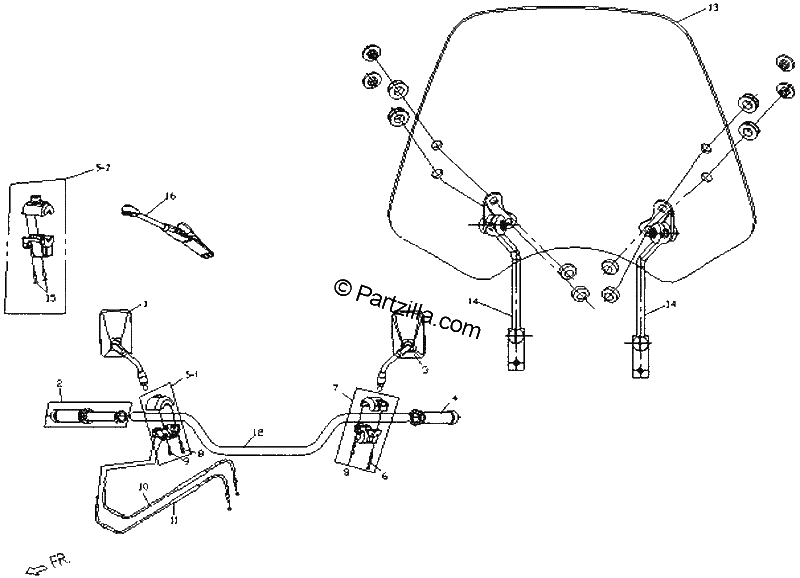 Diagrama de HANDLEBAR