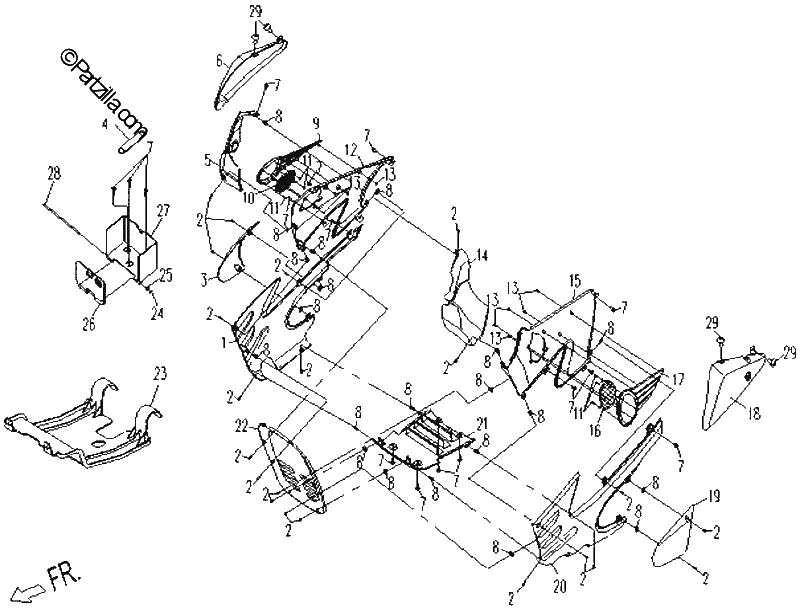 Diagrama de PLASTIC PARTS