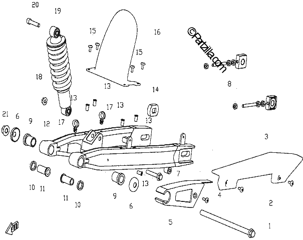 Diagrama de REAR SUSPENSION 1
