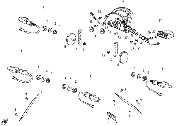 Diagrama de TAIL LIGHT TURN SIGNALS