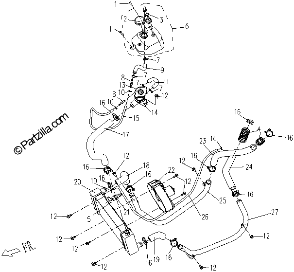 Diagrama de COOLING SYSTEM
