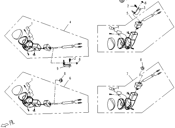 Diagrama de FRONT TURN LIGHT