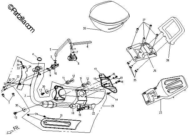Diagrama de MUFFLER RACK