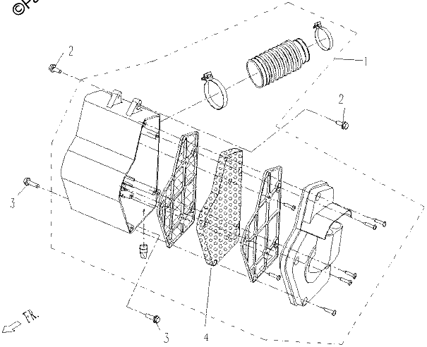 Diagrama de AIR FILTER