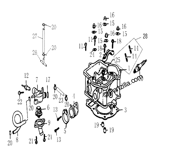Diagrama de CYLINDER HEAD ASSY