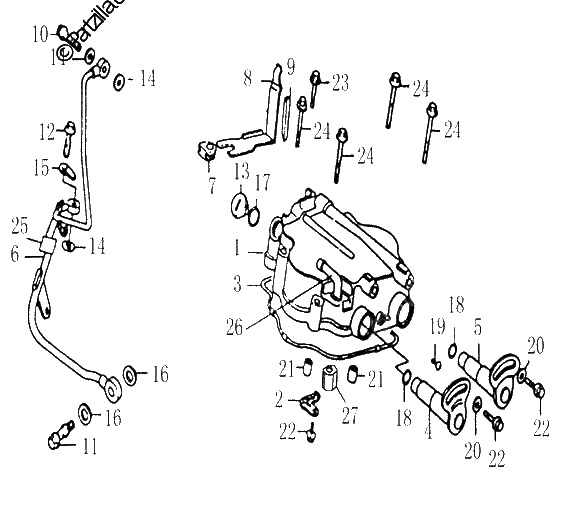 Diagrama de CYLINDER HEAD COVER ASSY