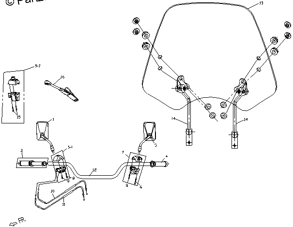 Diagrama de HANDLEBAR