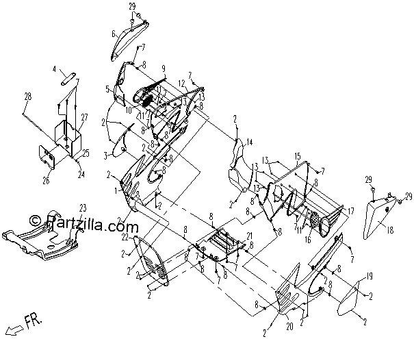 Diagrama de PLASTIC PARTS