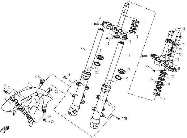 Diagrama de FRONT SUSPENSION