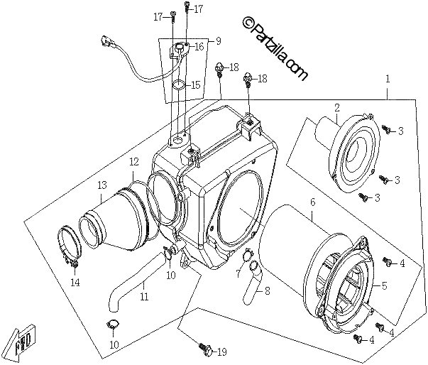 Diagrama de AIR FILTER