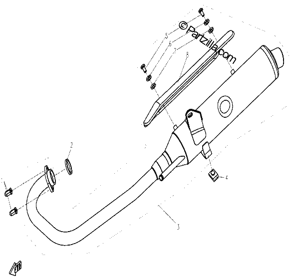 Diagrama de EXHAUST MUFFLER