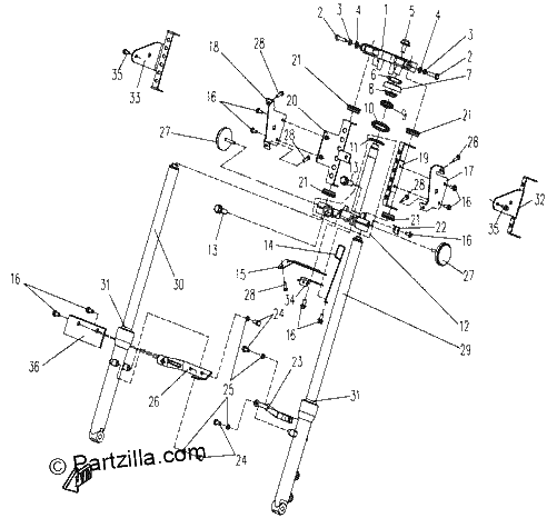 Diagrama de FRONT SUSPENSION