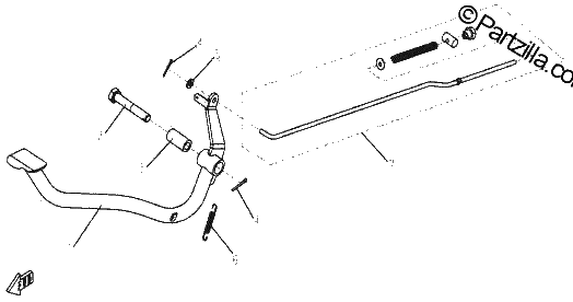 Diagrama de REAR BRAKE PEDAL
