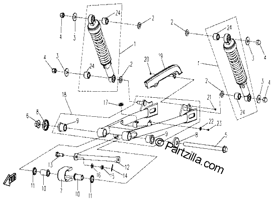 Diagrama de REAR SUSPENSION