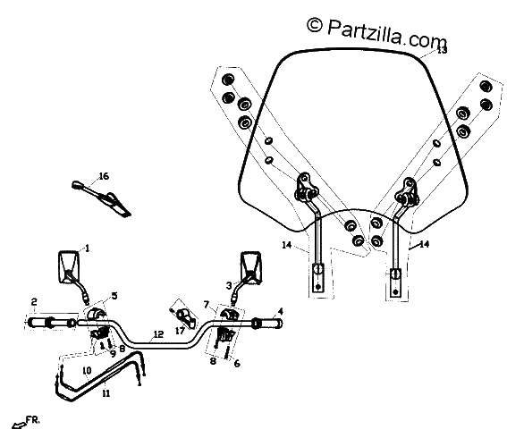 Diagrama de HANDLEBAR