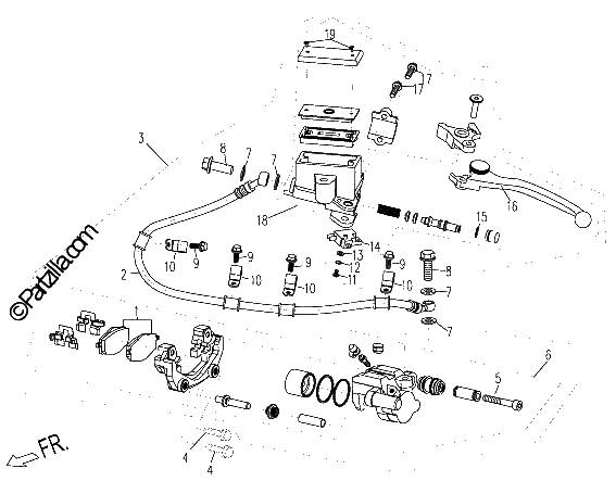 Diagrama de REAR BRAKE SYSTEM 1