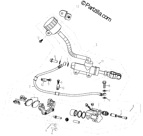 Diagrama de REAR BRAKE SYSTEM 2