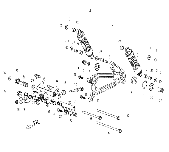 Diagrama de REAR SUSPENSION