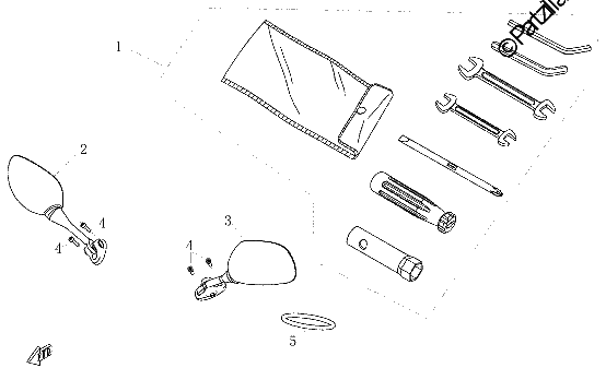 Diagrama de TOOLS REAR MIRRORS