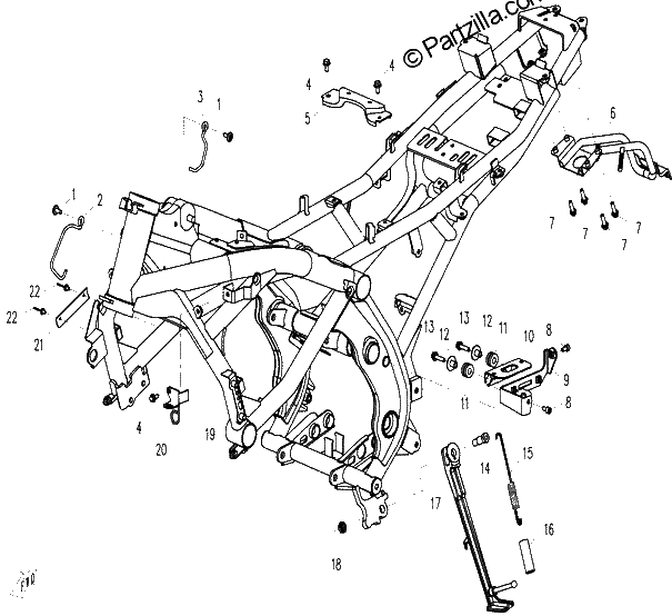 Diagrama de FRAME ASSY