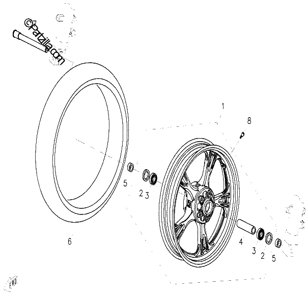 Diagrama de FRONT WHEEL