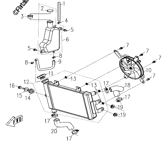 Diagrama de COOLING SYSTEM