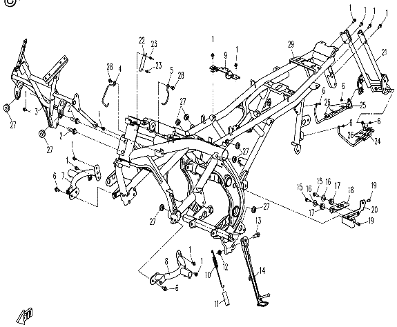 Diagrama de FRAME ASSY