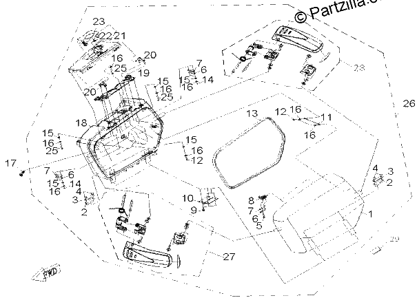 Diagrama de SIDE BOX LH