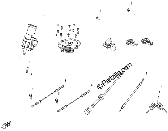 Diagrama de LOCK ASSY
