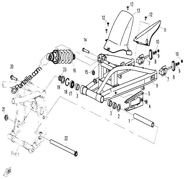 Diagrama de REAR SUSPENSION