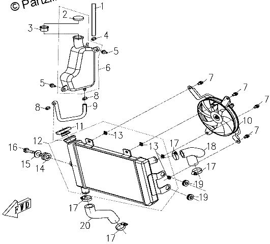 Diagrama de COOLING SYSTEM