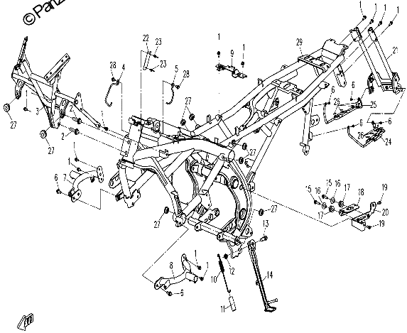 Diagrama de FRAME ASSY