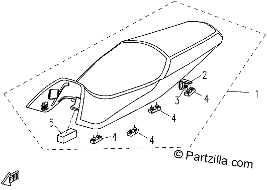 Diagrama de SEAT ASSY