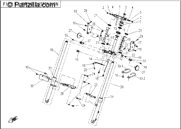 Diagrama de FRONT SUSPENSION