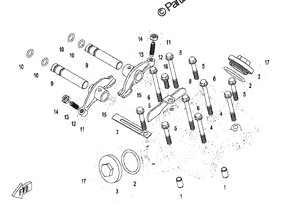 Diagrama de CYLINDER HEAD COVER