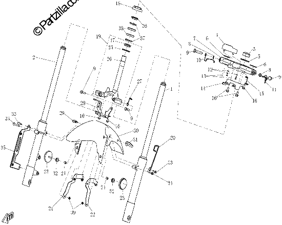 Diagrama de FRONT SUSPENSION