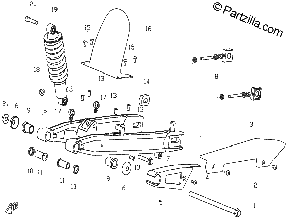 Diagrama de REAR SUSPENSION 1