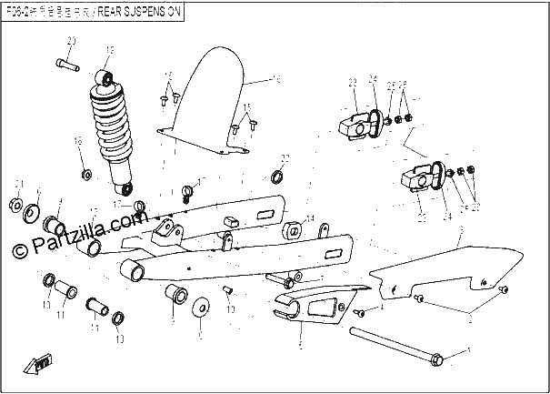 Diagrama de REAR SUSPENSION 2