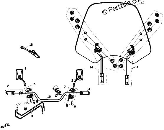 Diagrama de HANDLEBAR
