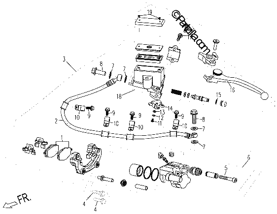 Diagrama de REAR BRAKE SYSTEM I