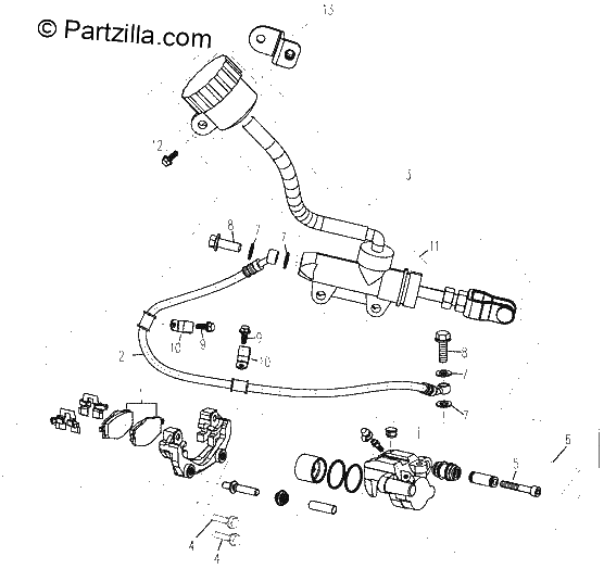 Diagrama de REAR BRAKE SYSTEM II