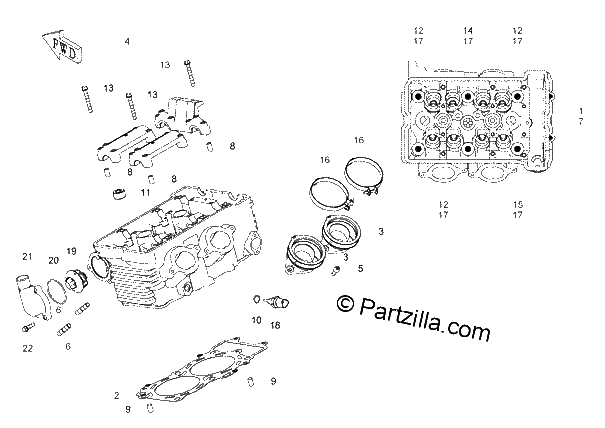 Diagrama de CYLINDER HEAD 1