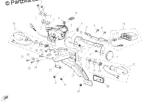 Diagrama de REAR LIGHT REAR STEERING LAMP