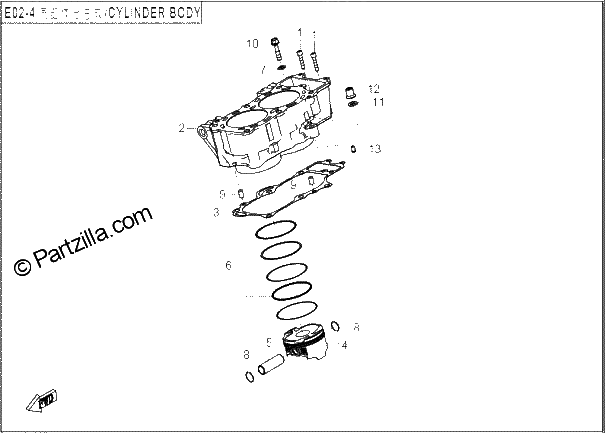 Diagrama de CYLINDER BODY