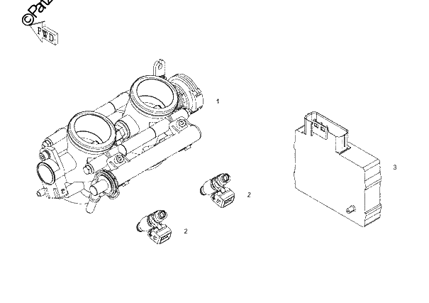 Diagrama de ECU THROTTLE ECU INJECTOR