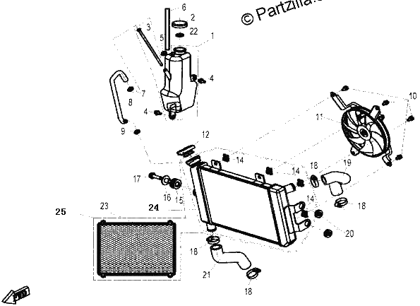 Diagrama de COOLING SYSTEM